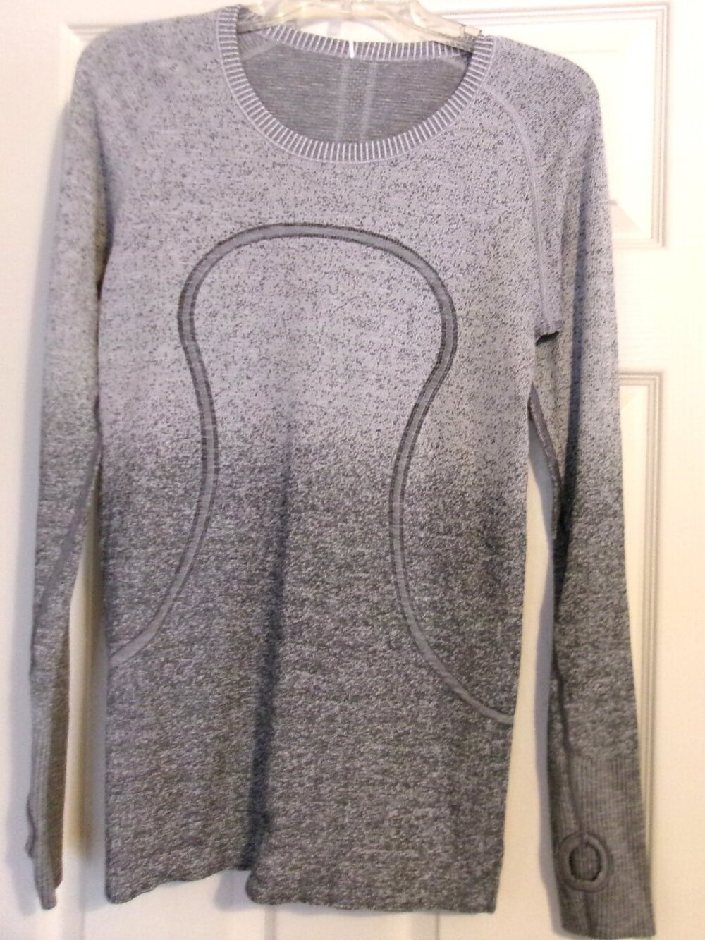 LULULEMON "The Sweat Life" Gray Long Sleeve top Size 10